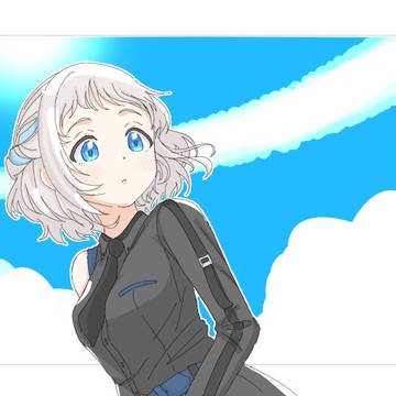 リーリヤの白線好きというだけの絵