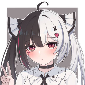 黑白双马尾小萝莉