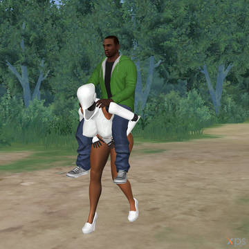 Haydee & cj piggyback at help me