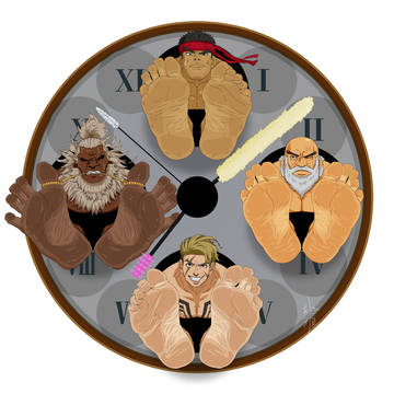 BigTicklishFeetFighterClock