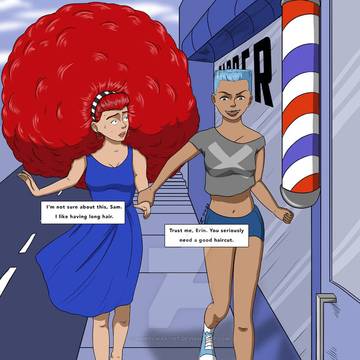 Erin’s Afro Meets the Clippers