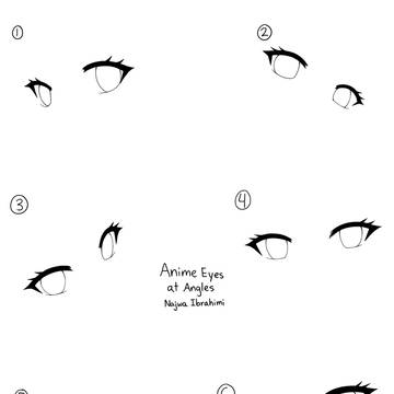Anime Eyes at Angles