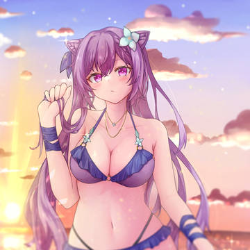 水着刻晴(差分あり)
