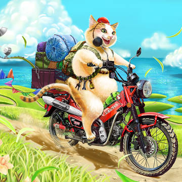 ワクワク三毛猫キャンプツーリング!!