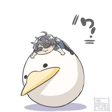 岩を転がしてると思ったら鳥だった