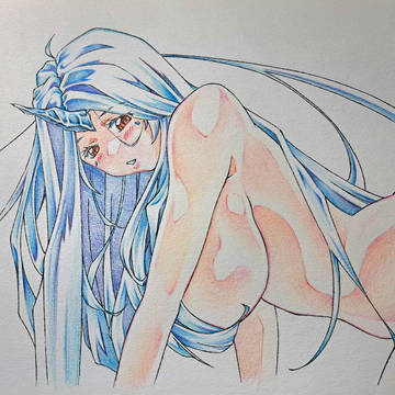 朝起水龍使《色鉛繪》