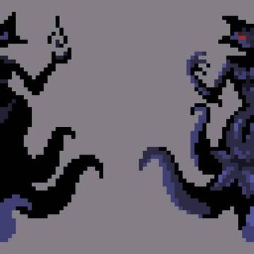 Cat lady with tentacles