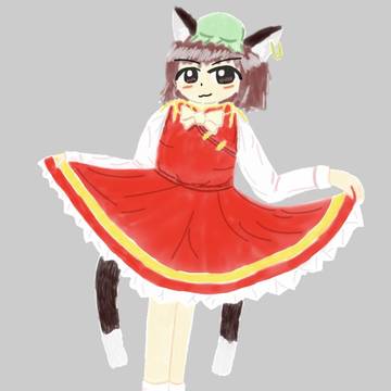 ZUN絵風 橙ちゃん