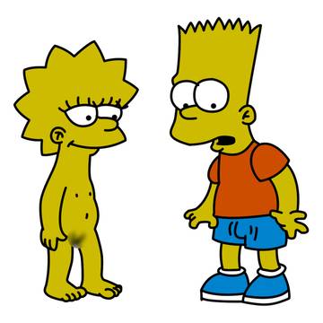 Lisa and Bart Simpsons