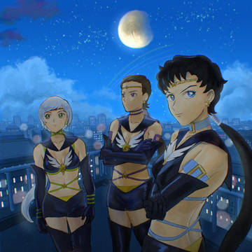 三つの流れ星