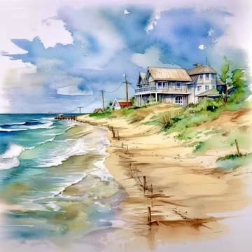 Beach Painting 🌊