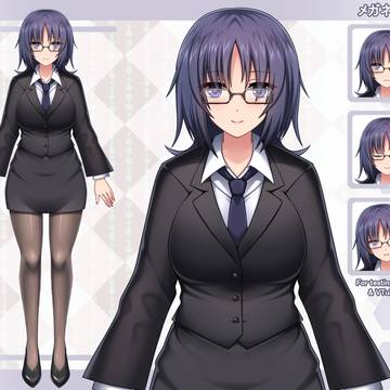 【メガネさん】Live2Dテスト用
