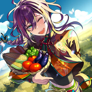 畑で頑張るマヨイ
