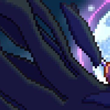 夜空に舞うメガサーナイト