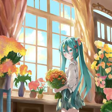 花を