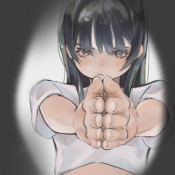 針に糸を通す。