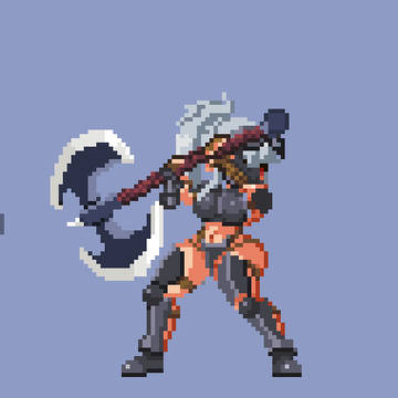 Two-handed axe berserker -attack