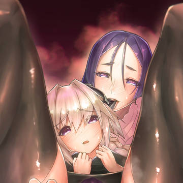 【過去絵】アストルフォと頼光ママの玉々ハート