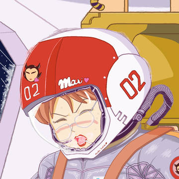 bouya924さんの女性パイロットを描かせて頂きました。