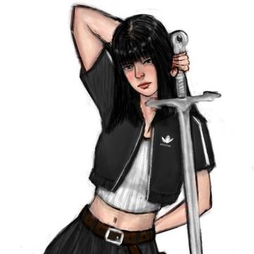 girl with sword