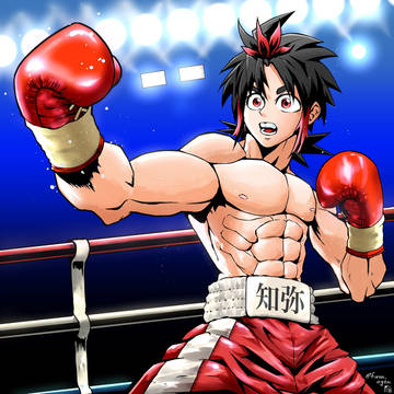 右アッパー