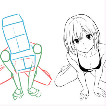 箱と円柱のアタリ練習