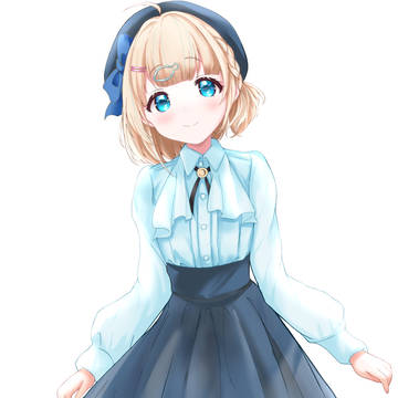 夢川かなうちゃんにお洋服を着てもらった絵