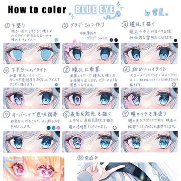 瞳の描き方