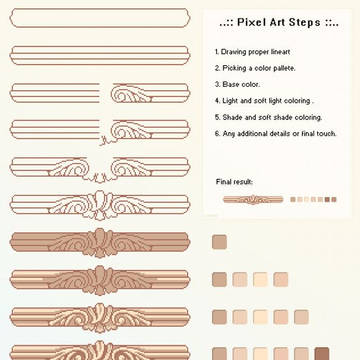 Pixel art tutorial example