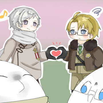 もちが喧嘩してる