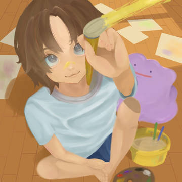 メタモンとお絵かき