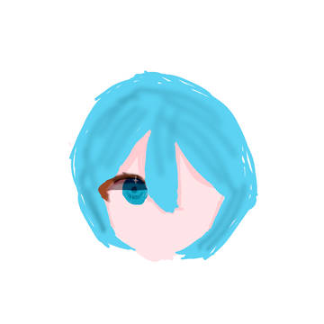 描き途中ミクさん