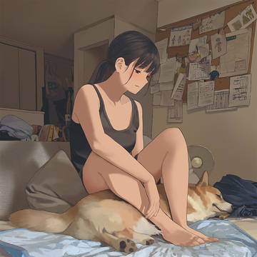座っていると足の隙間に挟まってくるのかわいい