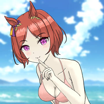 サクラローレルと海
