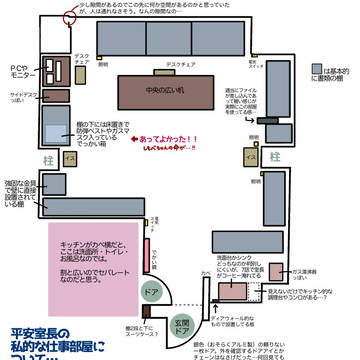【改】平安室長のお仕事部屋の間取りメモ