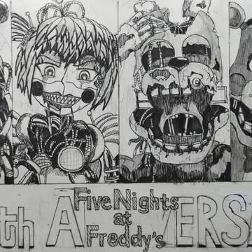 后巷四流氓~ 庆祝FNAF十周年!~
