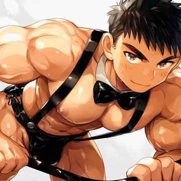 筋肉バニーボーイ集