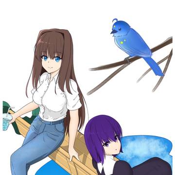 C104新刊 イラスト本表紙イラスト