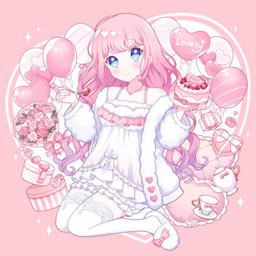 姫乃らぶりさん誕生日イラスト🎀