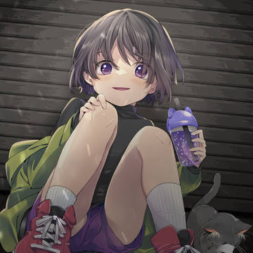 少年と猫