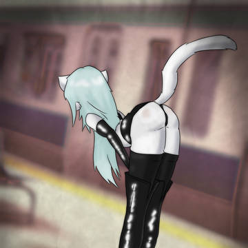 Elaie bent over