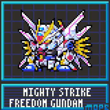【SDガンダムドット絵】マイティーストライクフリーダムガンダム