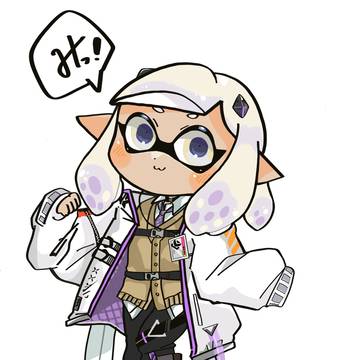 キルハさんのコスをするイカちゃん！