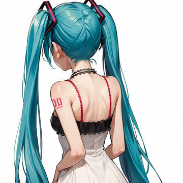 初音ミク 後ろ姿