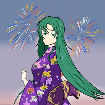 浴衣セシリアさん
