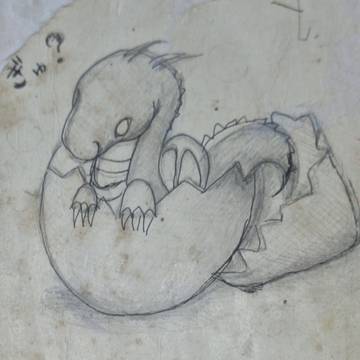 ドラゴンの赤さん~生まれたてって感じかな