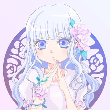 白ピンクの薔薇