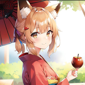 キツネ耳の女の子