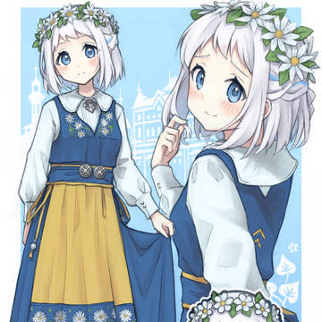 リーリヤ×スウェーデンの民族衣装