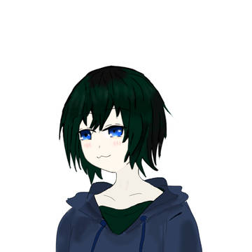 パーカー少女